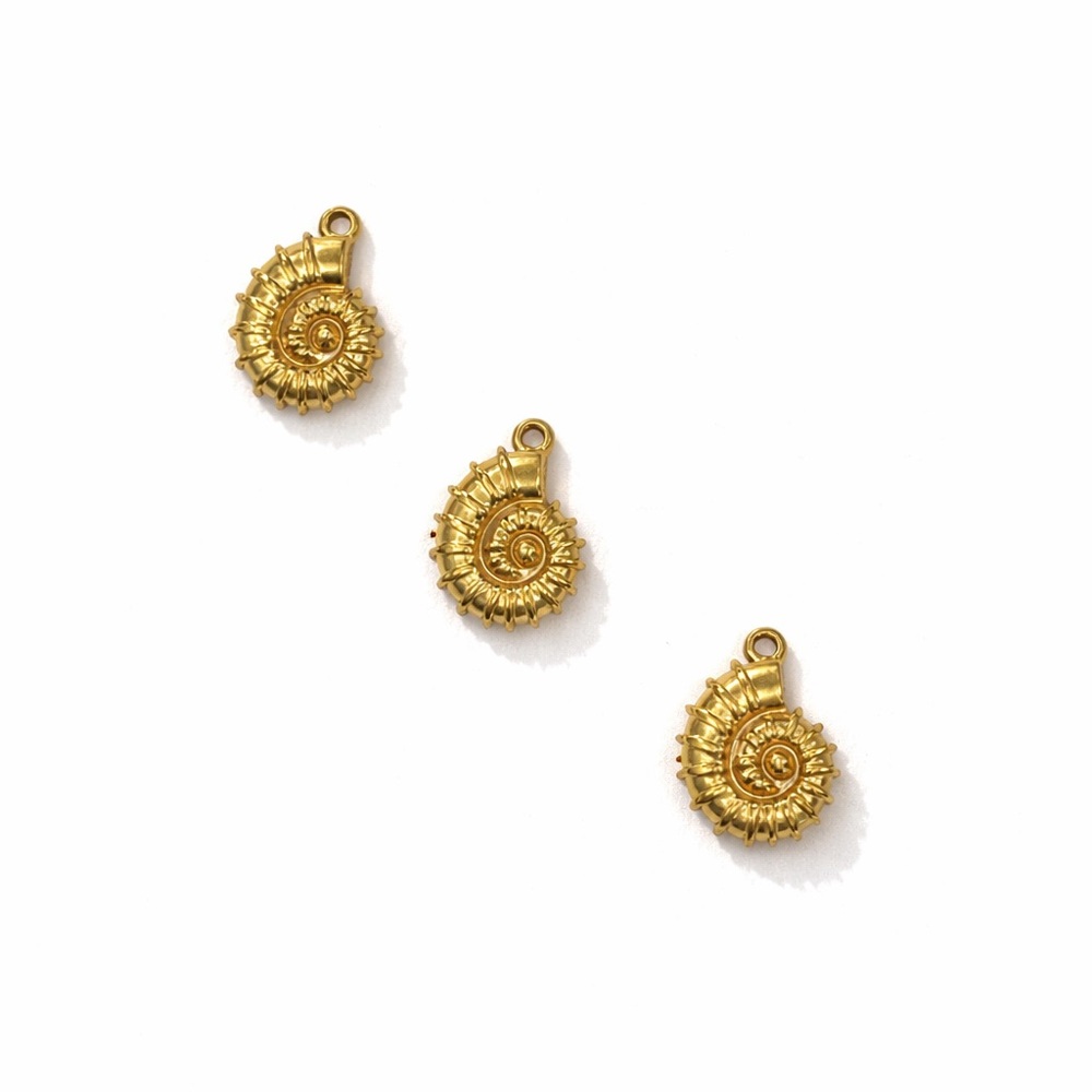 Nautilus Shell Charm | Gold | Stainless Steel